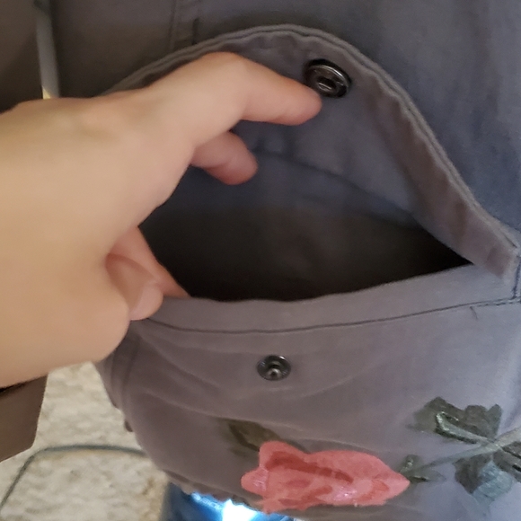 Rose patch military jacket - Picture 4 of 6